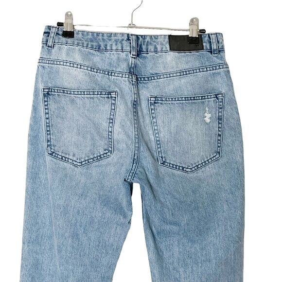 Whistles Distressed Cropped Jeans Women’s 26 Medium Wash Rigid 100% Cotton Denim - Picture 5 of 13